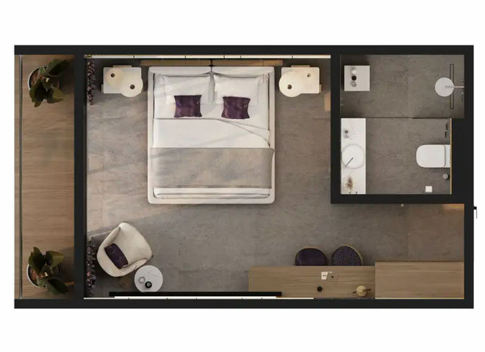 Апартаменты Melasti Arcade в Pandawa - 30 м², 1 спальни — фото 1 из 6